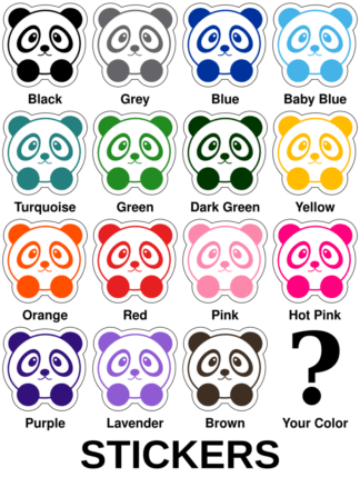 Sweet Little Panda Stickers